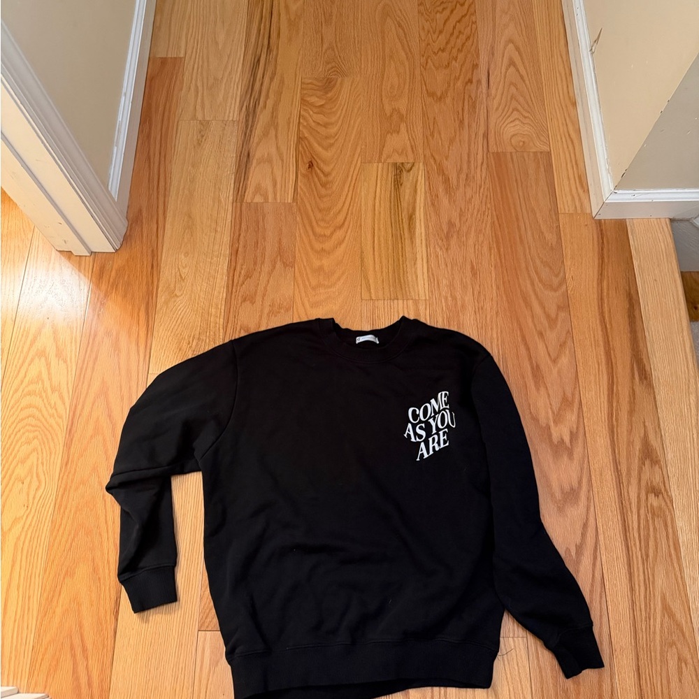 Classic Black Crewneck Sweater